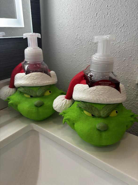 3D Printed Grinch Soap Holder For Bath & Bodyworks